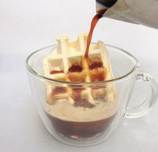 Illustration for article titled A waffle made from ice cream means you get to eat dessert for breakfast